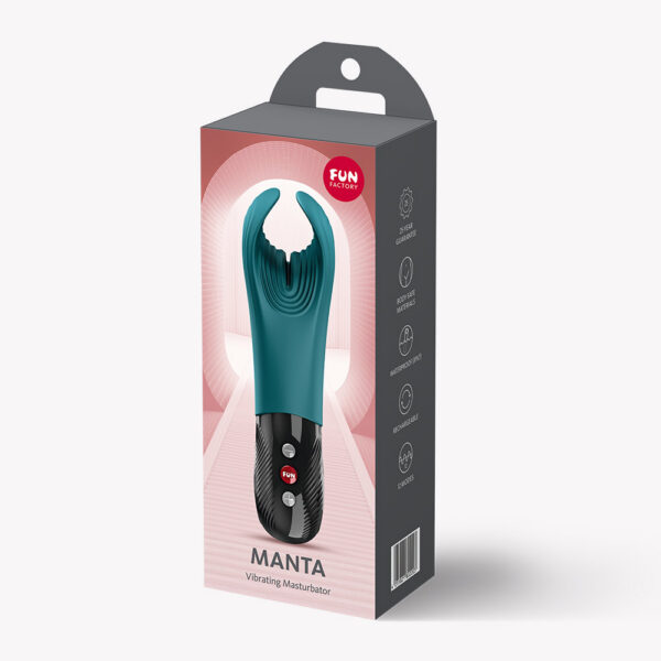 Manta Vibrating Masturbator - Bottle Green