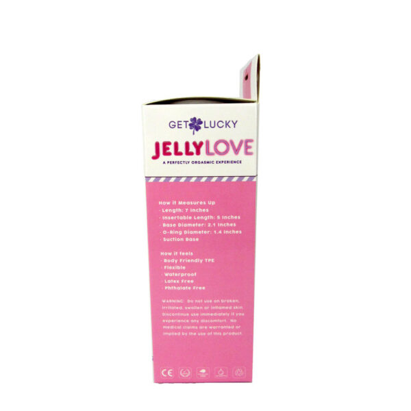Get Lucky Jelly Love 7" Dildo - Pink