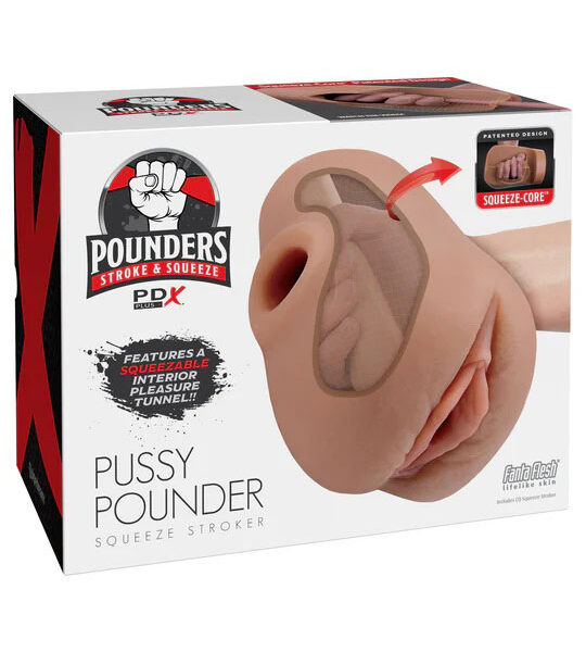 Pdx Plus Pussy Pounder Squeeze Stroker - Brown