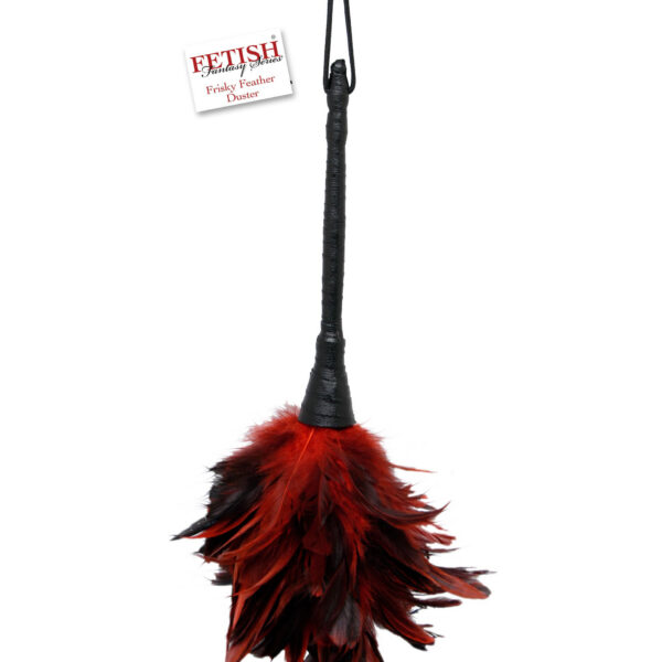 Fetish Fantasy Series Frisky Feather Duster - Red/ Black