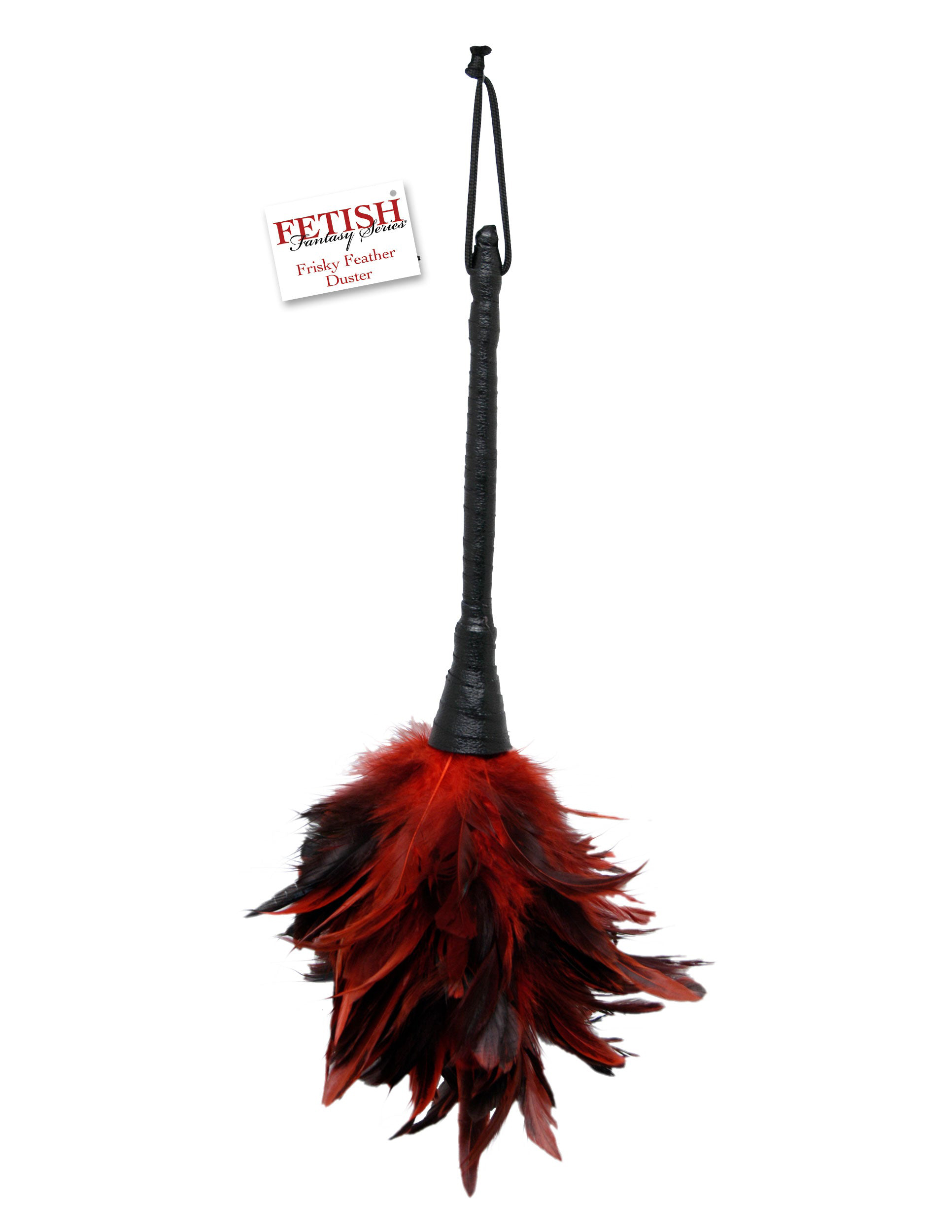 Fetish Fantasy Series Frisky Feather Duster - Red/ Black