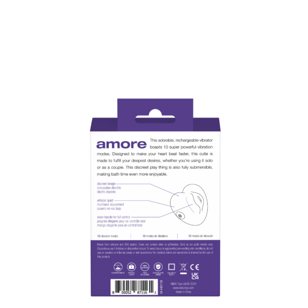 Amore Rechargeable Pleasure Vibe - Purple