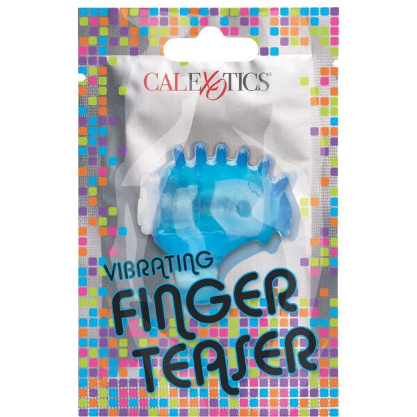 Foil Pack Vibrating Finger Teaser - Blue