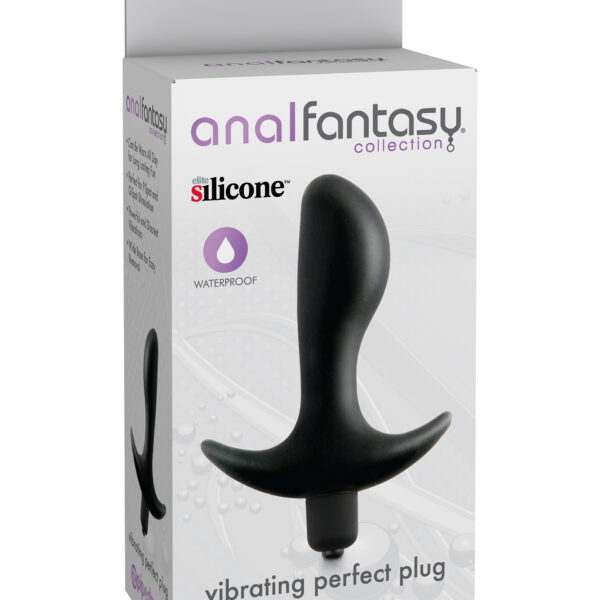 Anal Fantasy Collection Vibrating Perfect Plug - Black