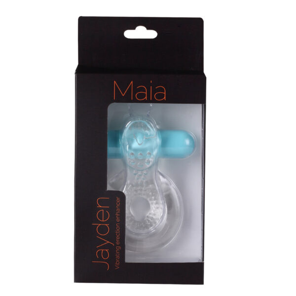 Jayden Vibrating Erection Enhancer Ring - Clear