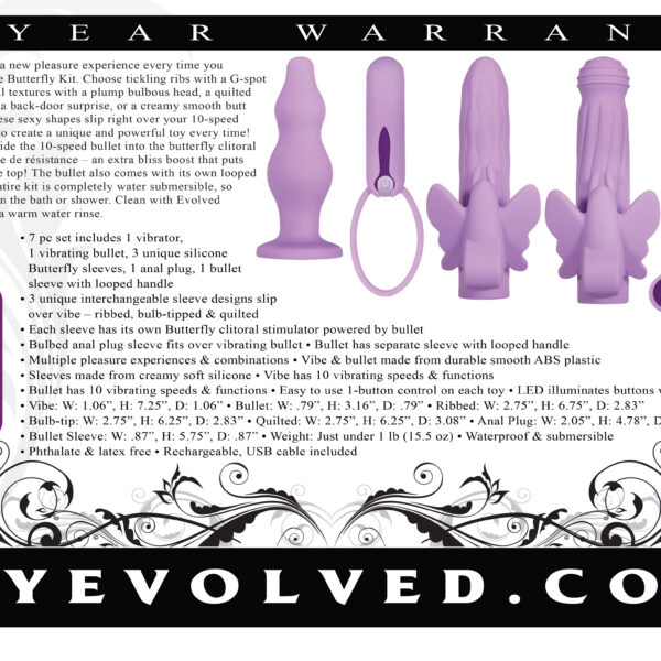 Lilac Desires - 7 Piece Silicone Set