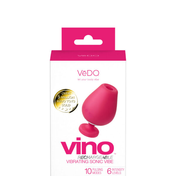 Vino Rechargeable Vibrating Sonic Vibe - Pink