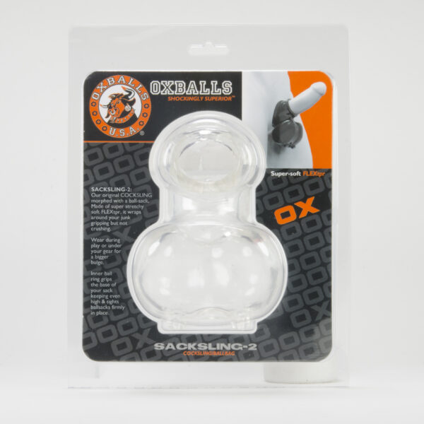 Sacksling-2, Cocksling Ballbag, Clear