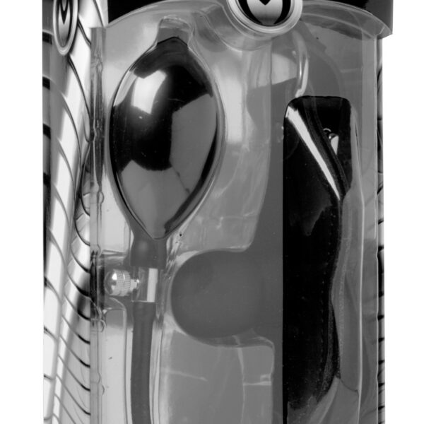 Silencer Inflatable Locking Penis Gag - Black