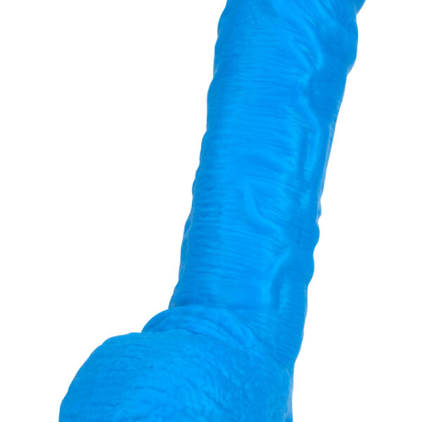 Neo - 9 Inch Dual Density Dildo - Neon Blue