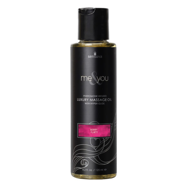 Me and You Luxury Massage Oil - Berry Flirt - 4.2  Fl. Oz.