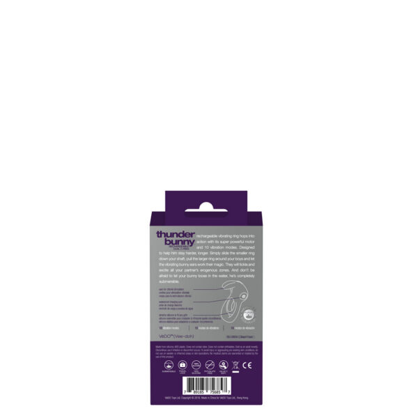 Thunder Bunny Rechargeable Dual Ring - Perfectly Purple