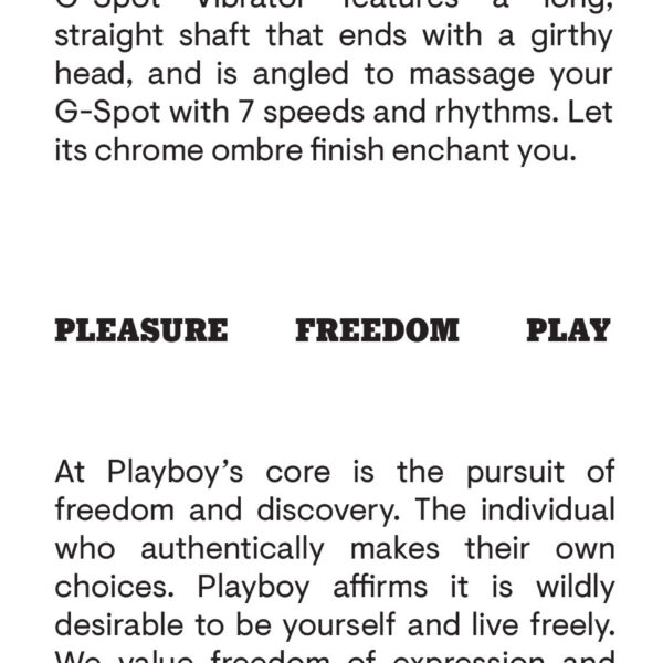 Playboy Pleasure - Afternoon Delight - G-Spot Vibrator - Ombre